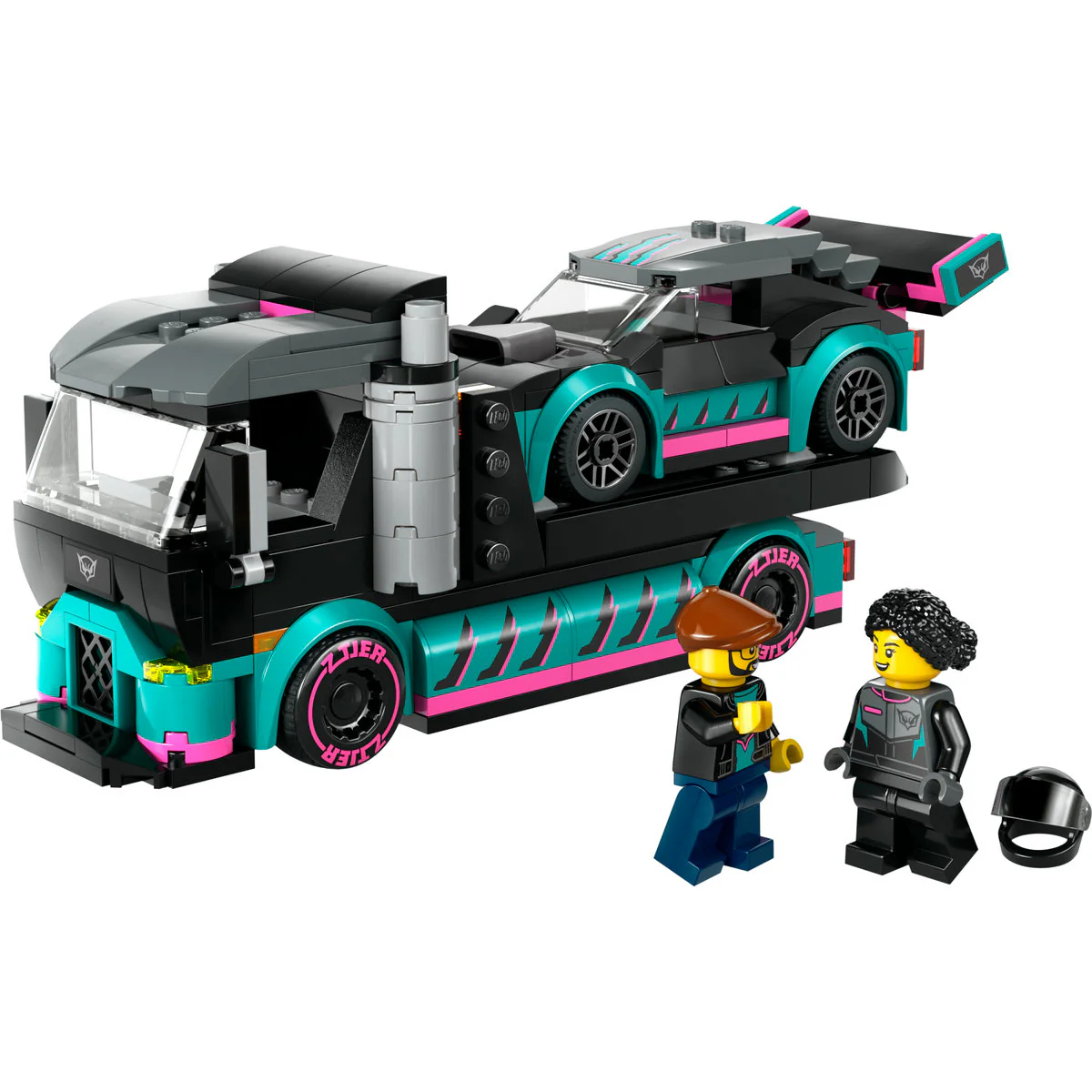 LEGO City Race Car and Car Carrier Truck 60406 - Image 4