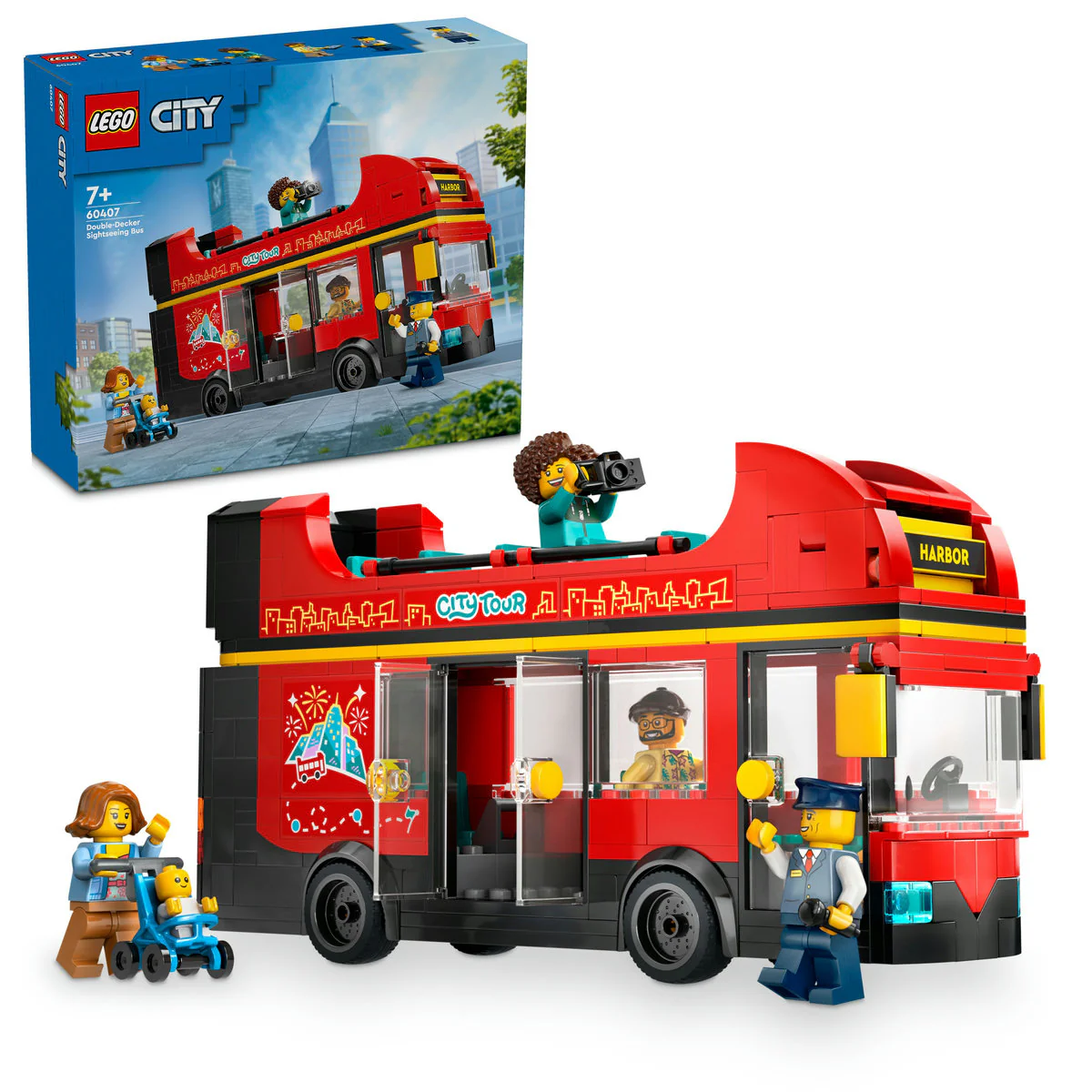 LEGO City Red Double-Decker Sightseeing Bus 60407 - Image 4