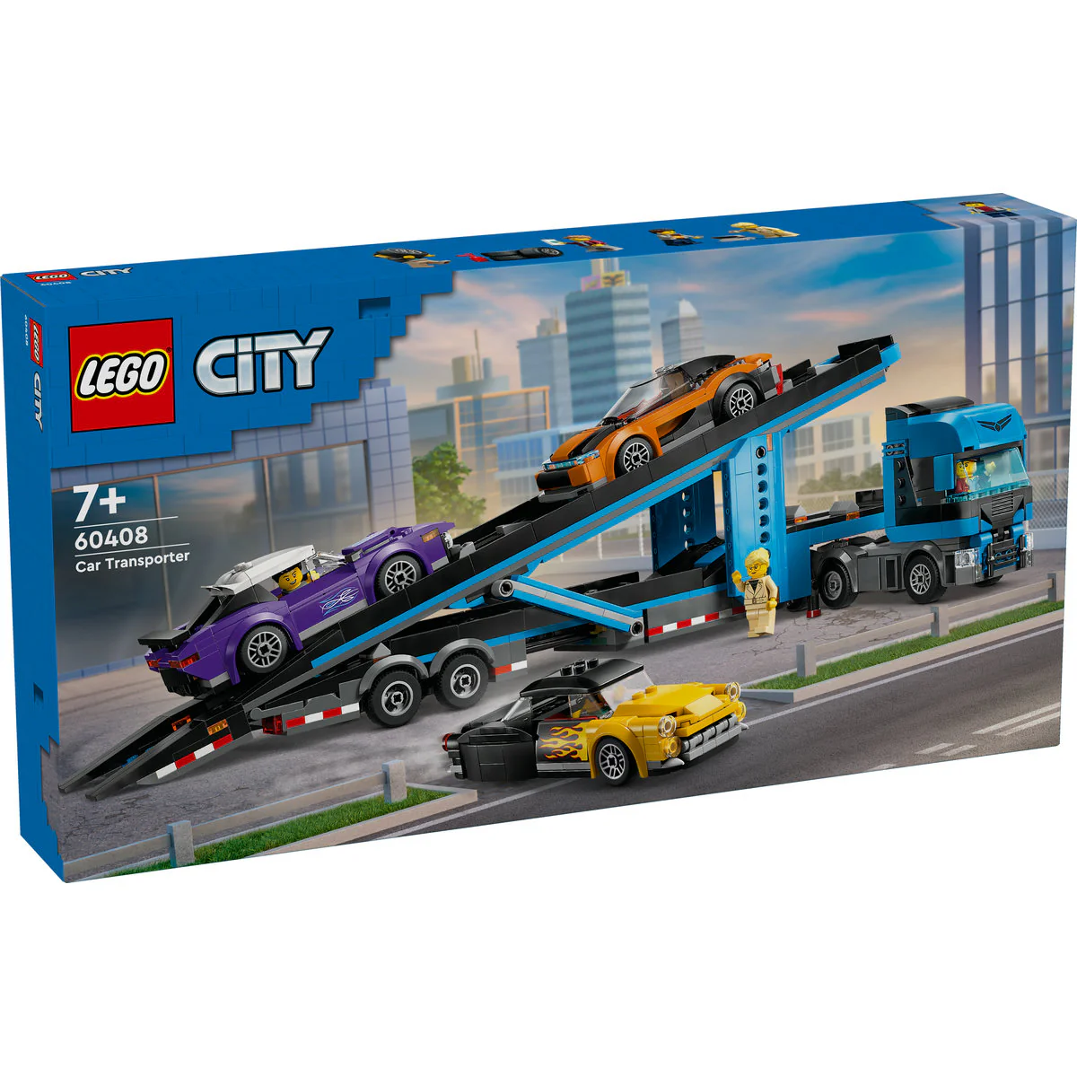 LEGO City Car Transporter Truck with Sports Cars 60408 - Image 2