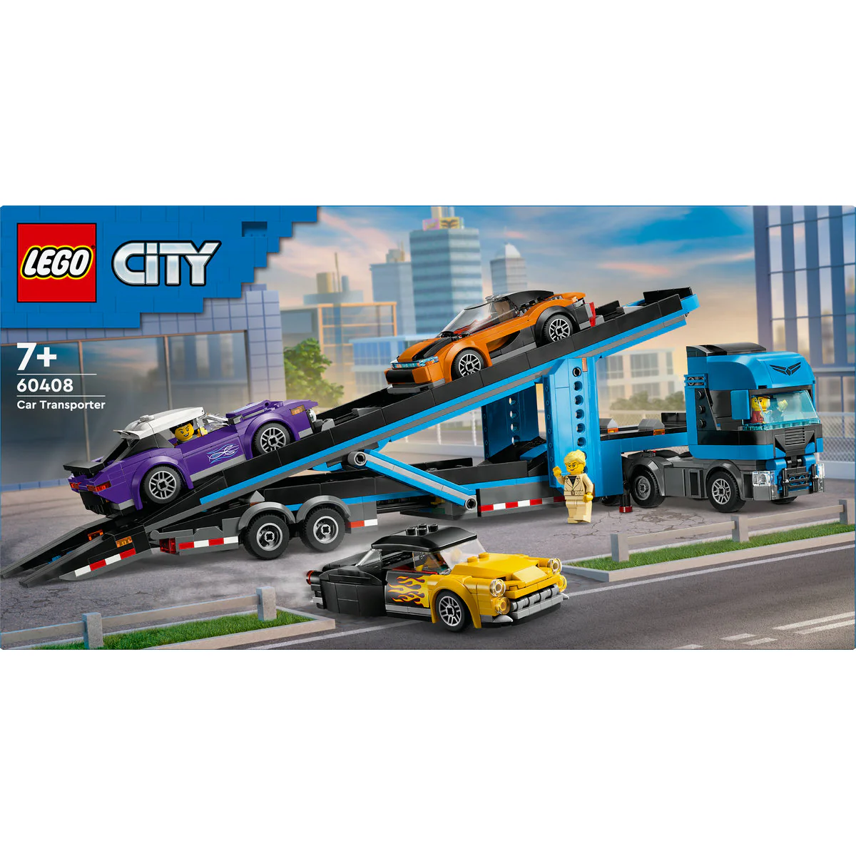 LEGO City Car Transporter Truck with Sports Cars 60408 - Image 3