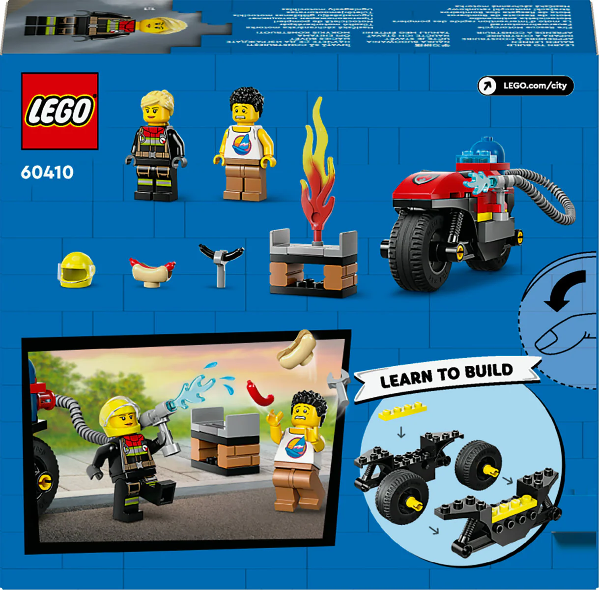 LEGO City Fire Rescue Motorcycle 60410 - Image 2