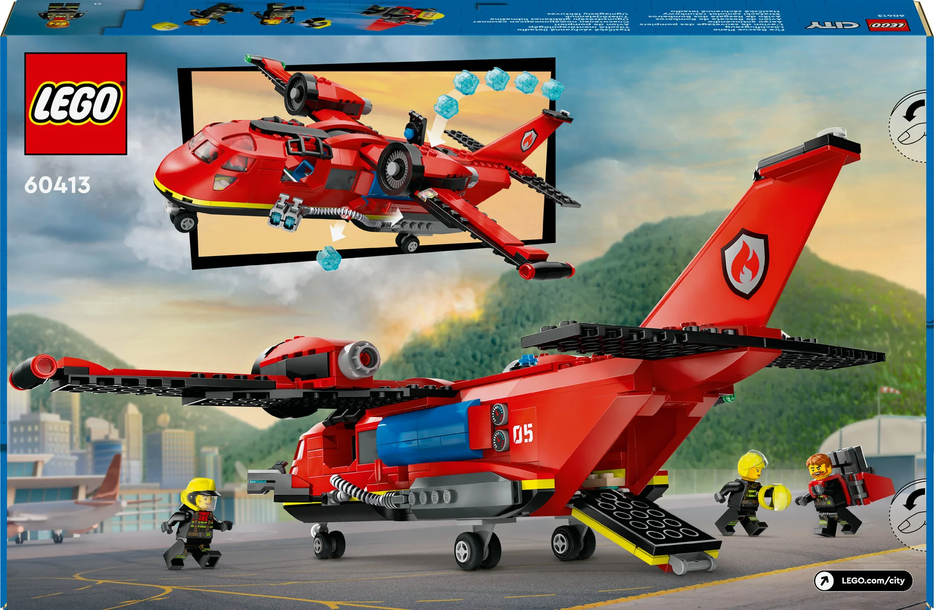 LEGO City Fire Rescue Plane 60413 - Image 2
