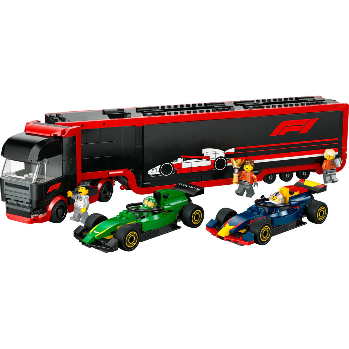 LEGO City F1 Truck with RB20 & AMR24 F1 Cars 60445 - Image 2