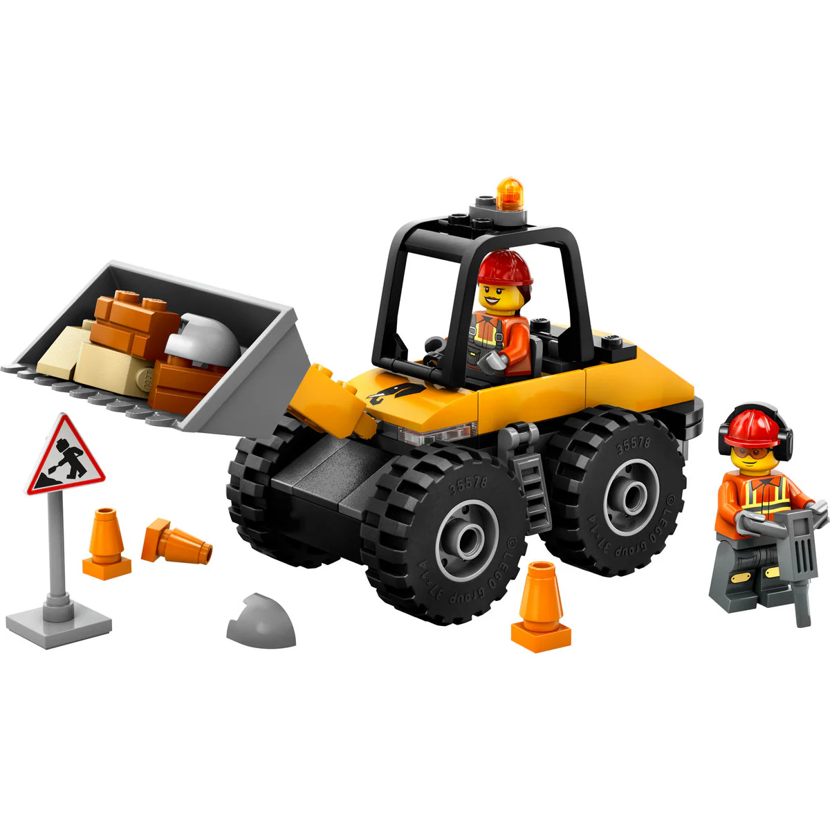 LEGO City Yellow Construction Wheel Loader Set 60450 - Image 2