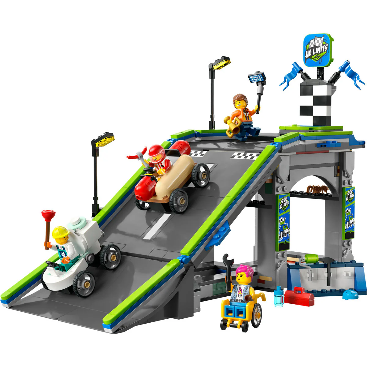 LEGO City No Limits: Race Car Ramp Track Set 60460 - Image 2