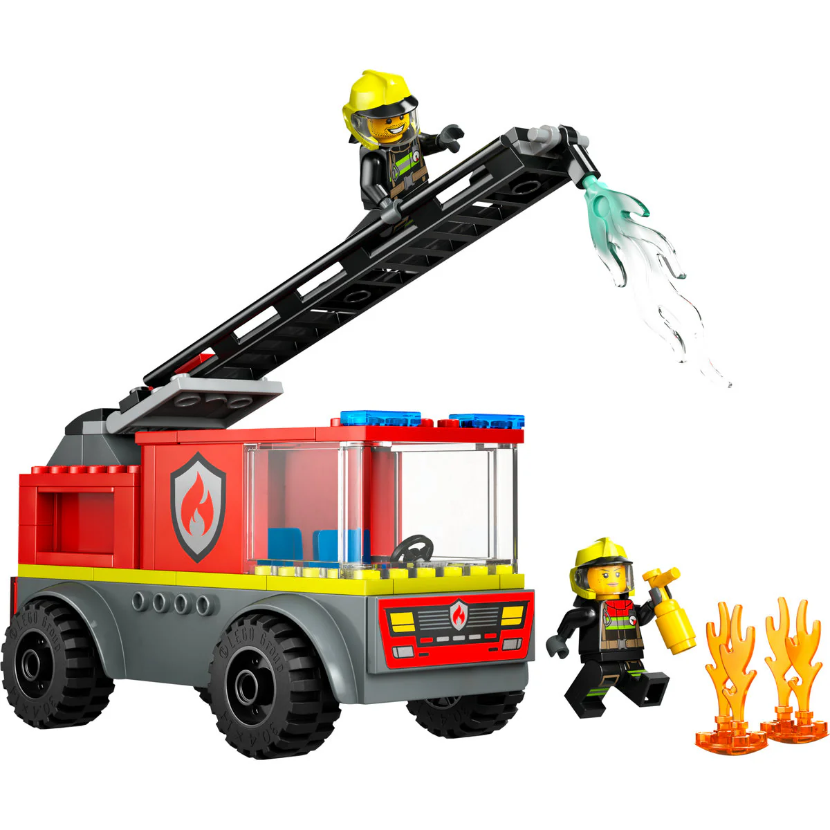 LEGO City Fire Engine with Ladder Toy Playset 60463 - Image 2