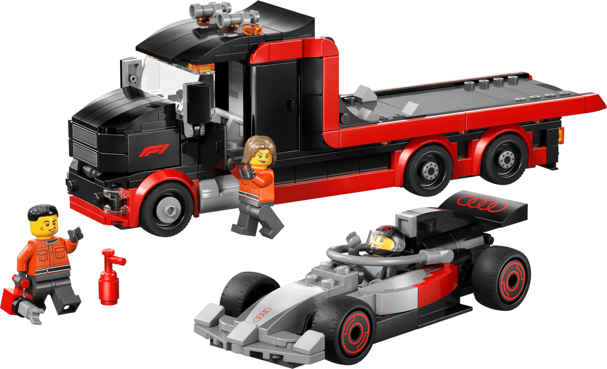 LEGO City F1 Display Truck with Audi F1 Race Car 60493 - Image 2
