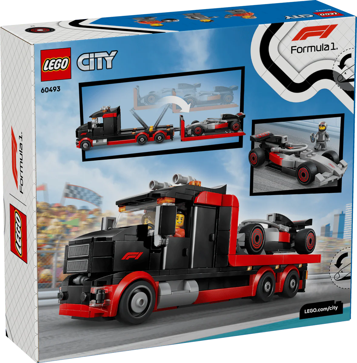 LEGO City F1 Display Truck with Audi F1 Race Car 60493 - Image 3