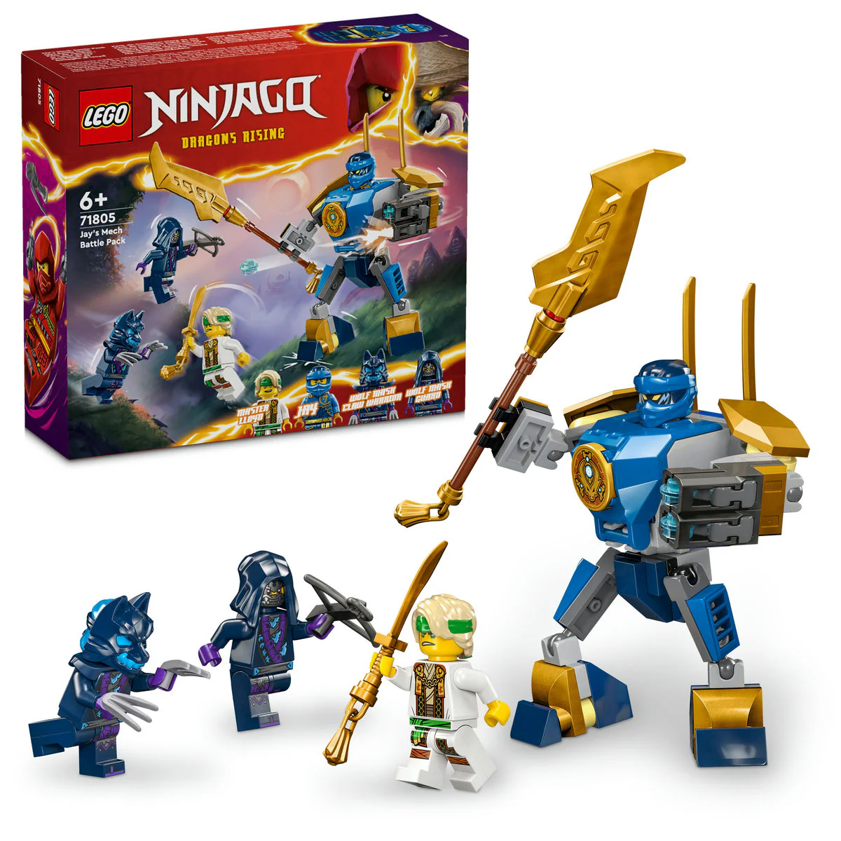 LEGO NINJAGO Jay’s Mech Battle Pack Ninja Toy 71805 - Image 4