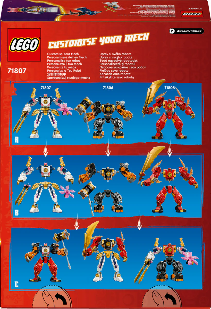 LEGO NINJAGO Sora’s Elemental Tech Mech Toy 71807 - Image 3