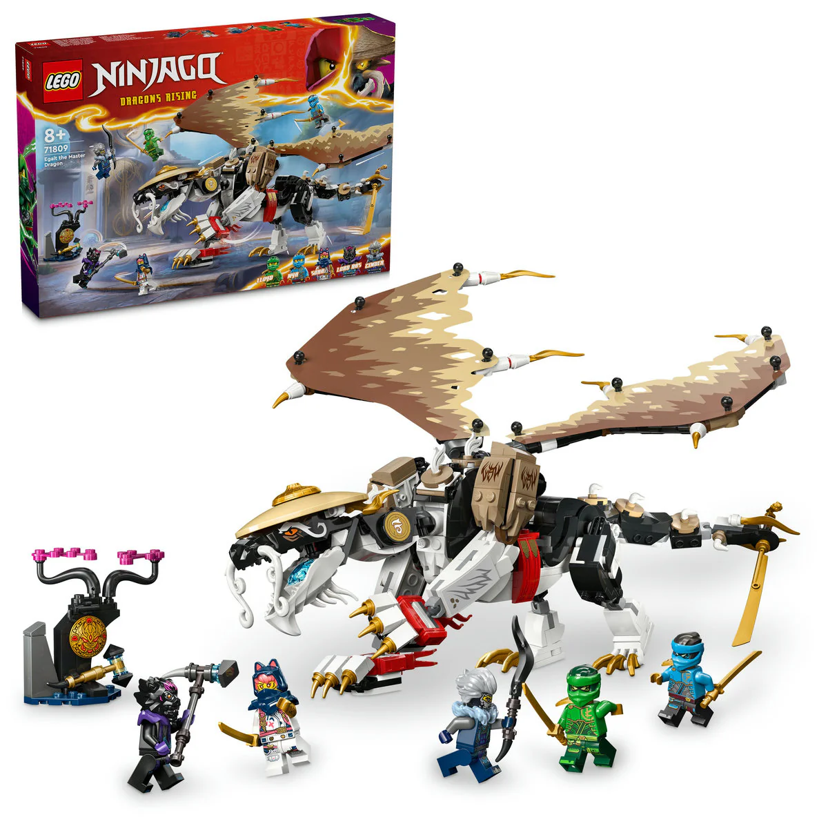 LEGO NINJAGO Egalt the Master Dragon Ninja Toy 71809 - Image 4