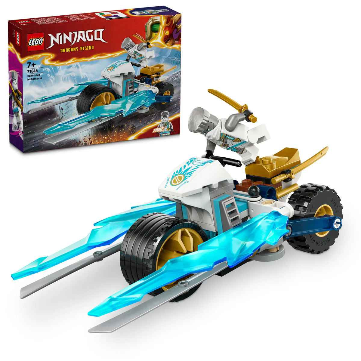 LEGO NINJAGO Zane’s Ice Motorcycle Toy Set 71816 - Image 4