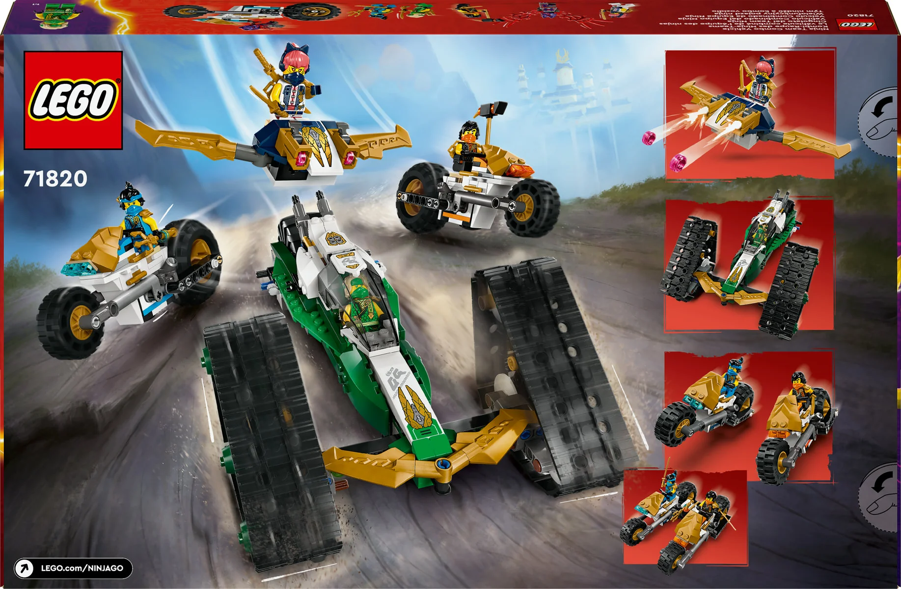 LEGO NINJAGO Ninja Team Combo Vehicle Toy Set 71820 - Image 3