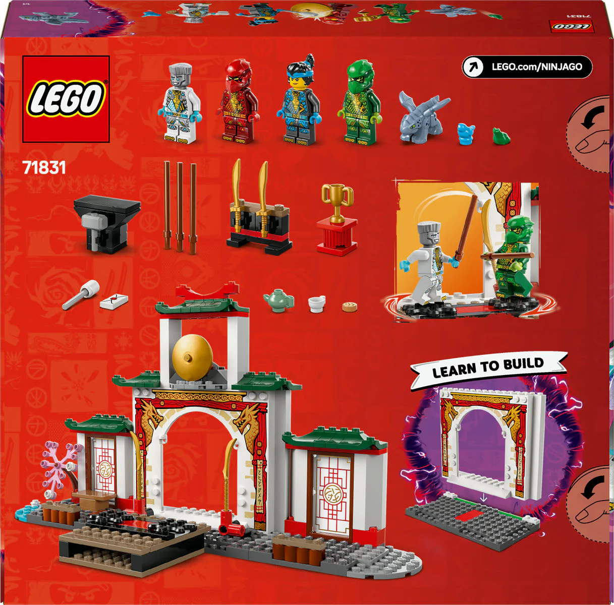 LEGO NINJAGO Ninja Spinjitzu Temple Ninja Toy 71831 - Image 3