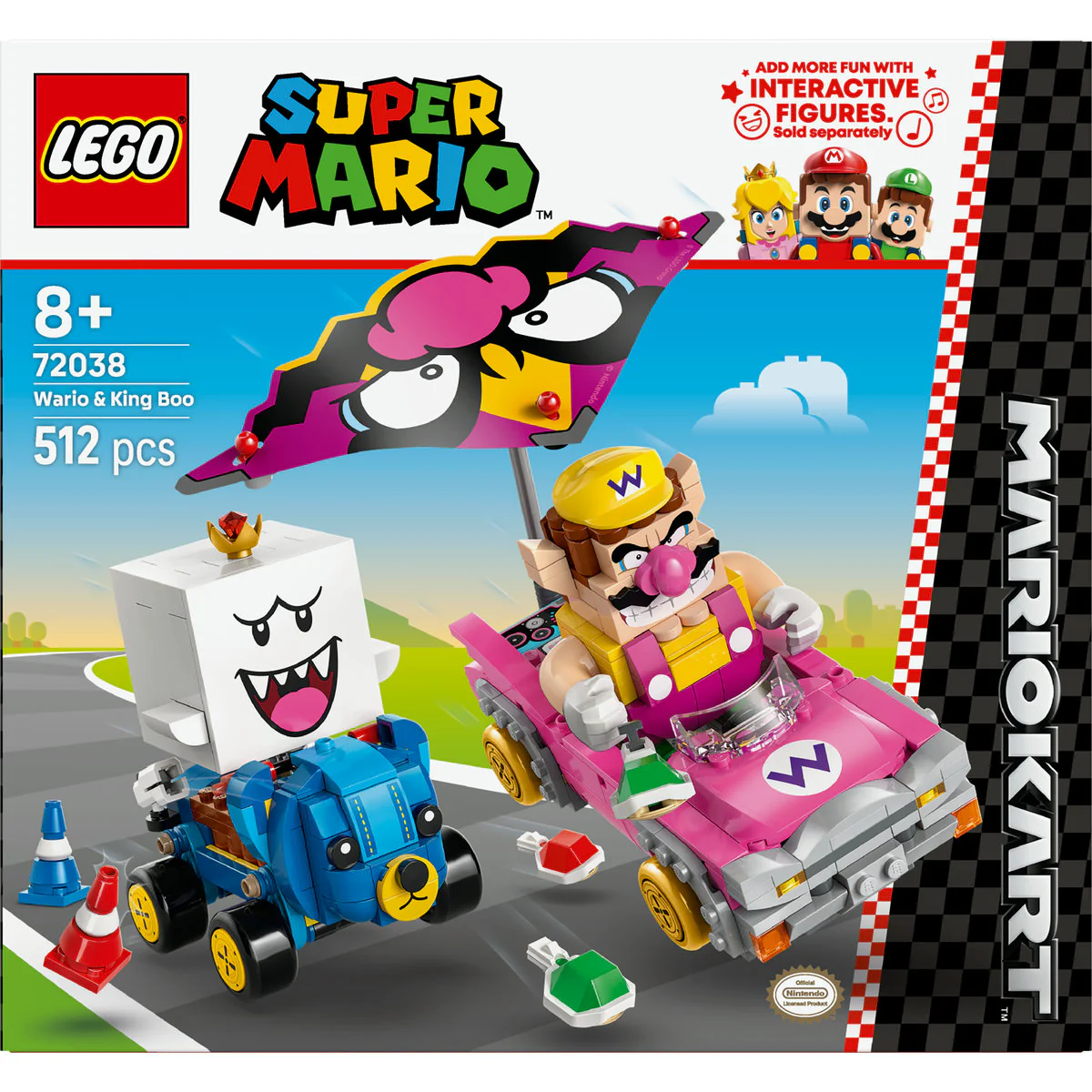 LEGO Super Mario: Mario Kart – Wario & King Boo 72038 - Image 2