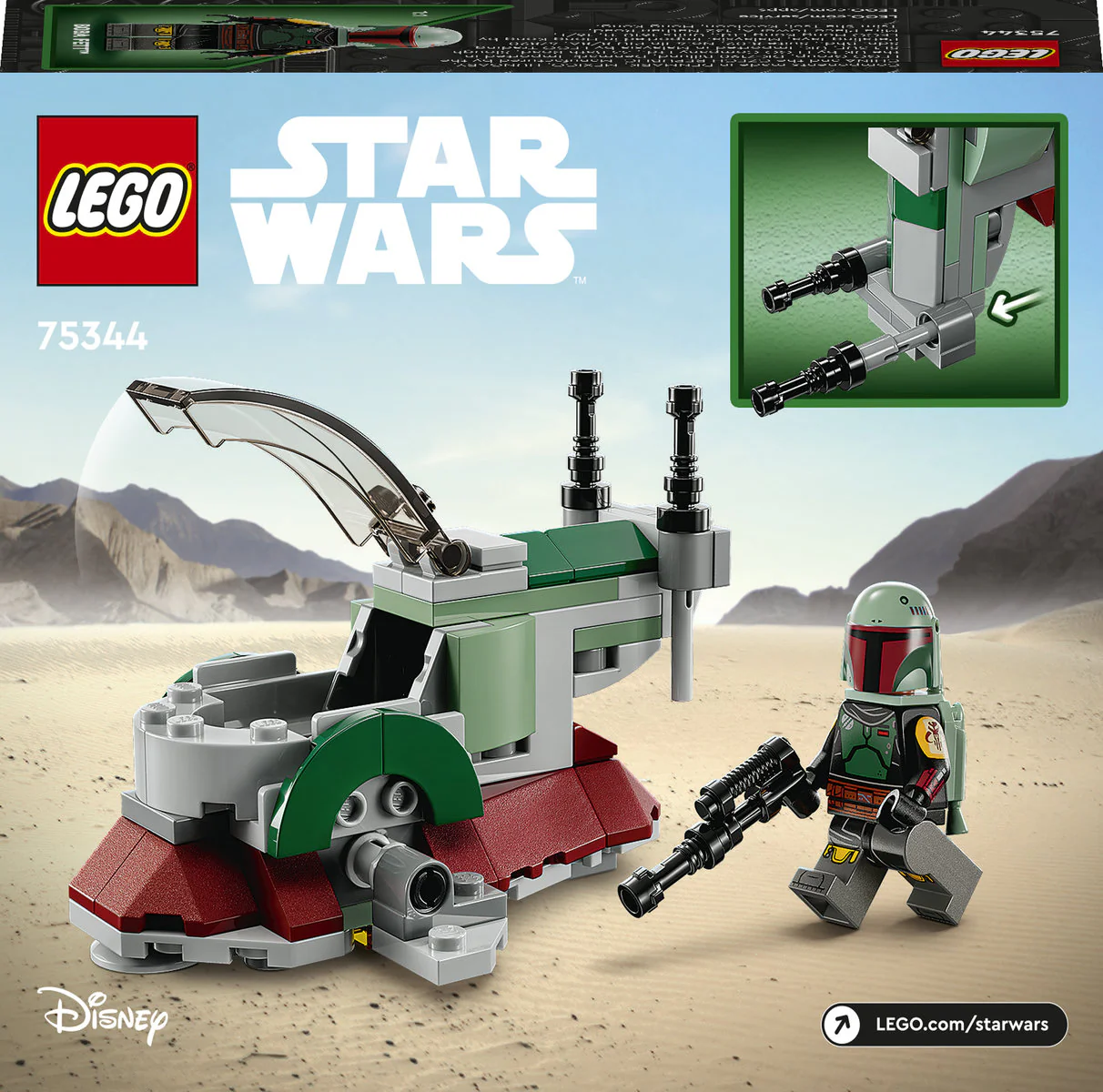 LEGO Star Wars Boba Fett Starship Microfighter 75344 - Image 3