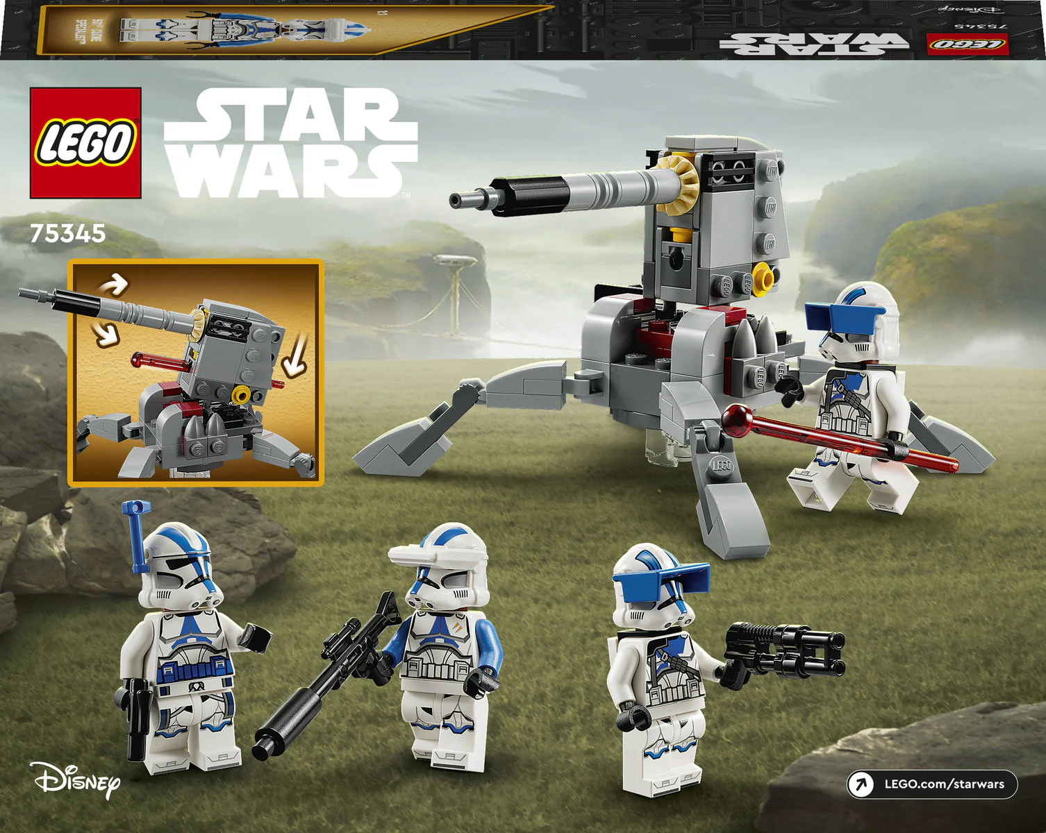 LEGO Star Wars 501st Clone Trooper Battle Pack 75345 - Image 3