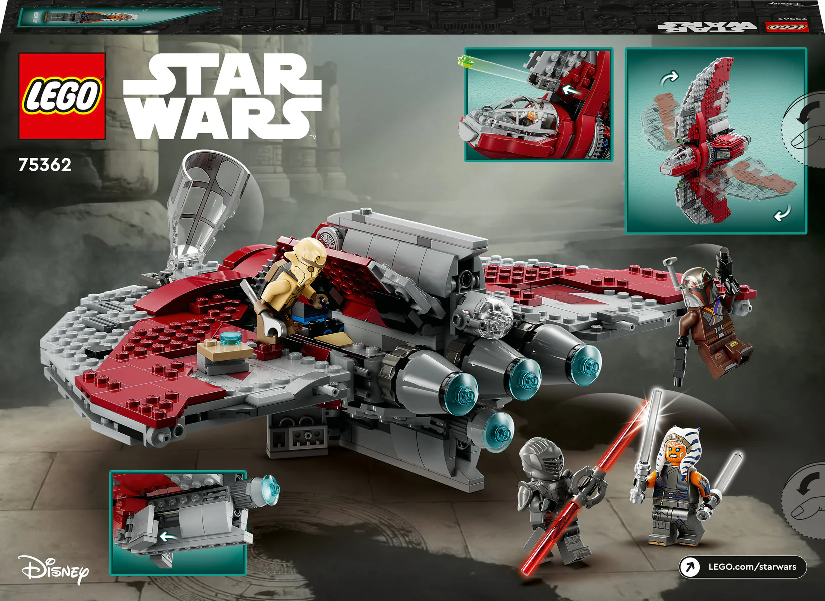 LEGO Star Wars Ahsoka Tano's T-6 Jedi Shuttle 75362 - Image 3