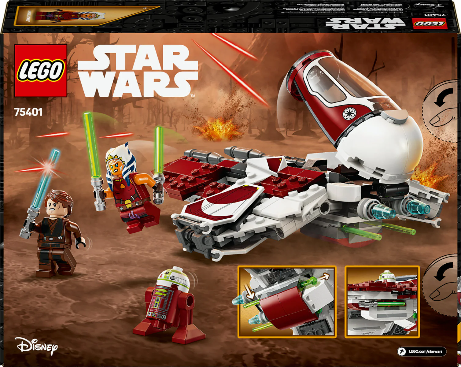 LEGO Star Wars The Clone Wars Ahsoka’s Jedi Interceptor Starfighter 75401 - Image 3