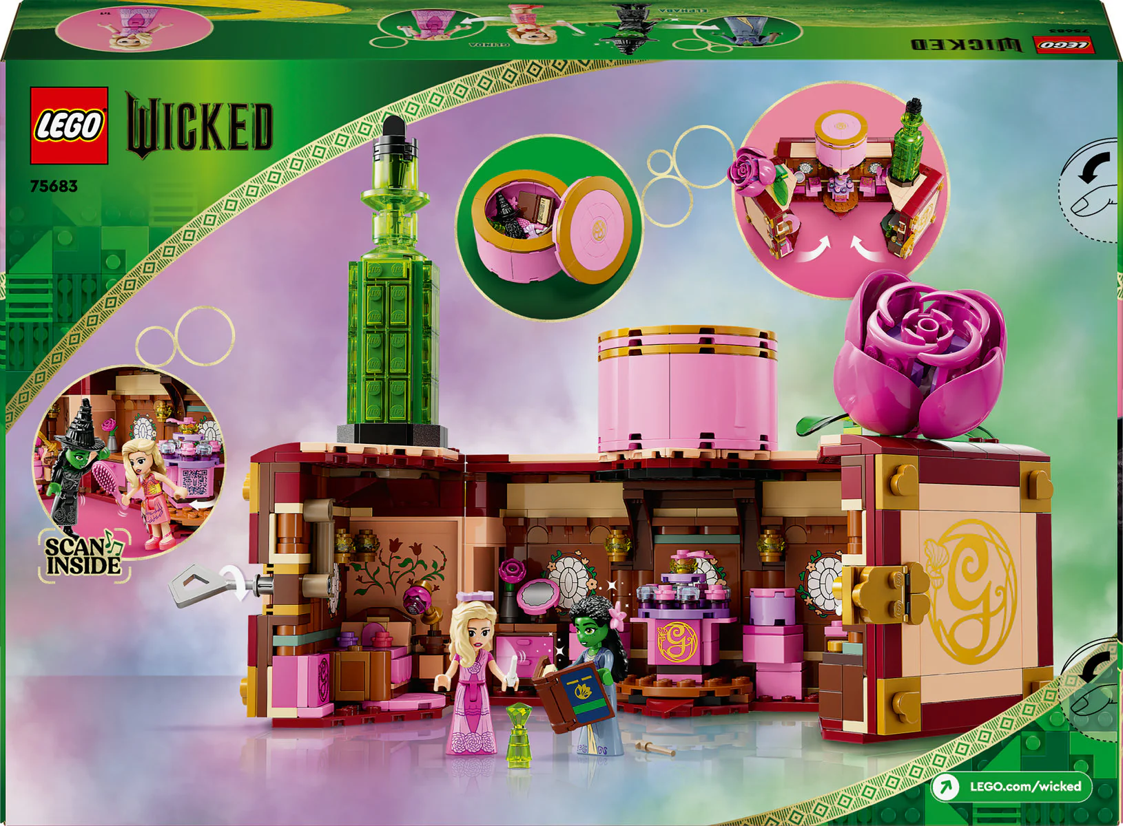 LEGO Wicked Glinda & Elphaba's Dormitory 75683 - Image 2