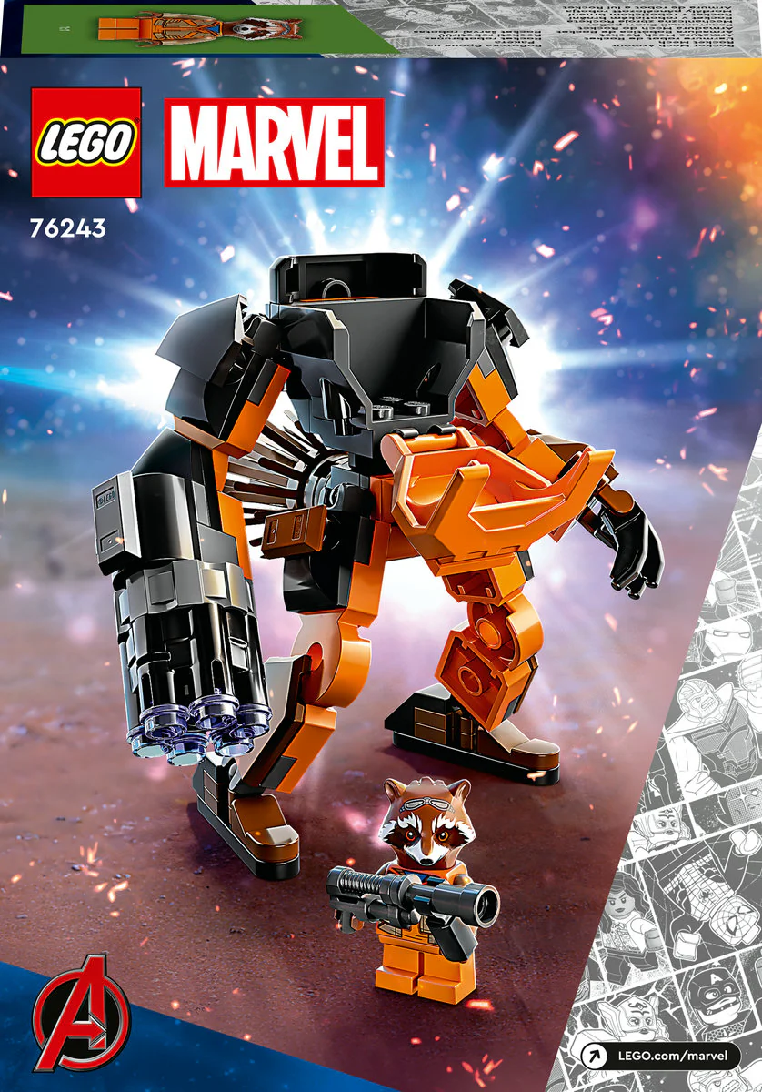 LEGO Marvel Rocket Mech Armour Building Toy 76243 - Image 3