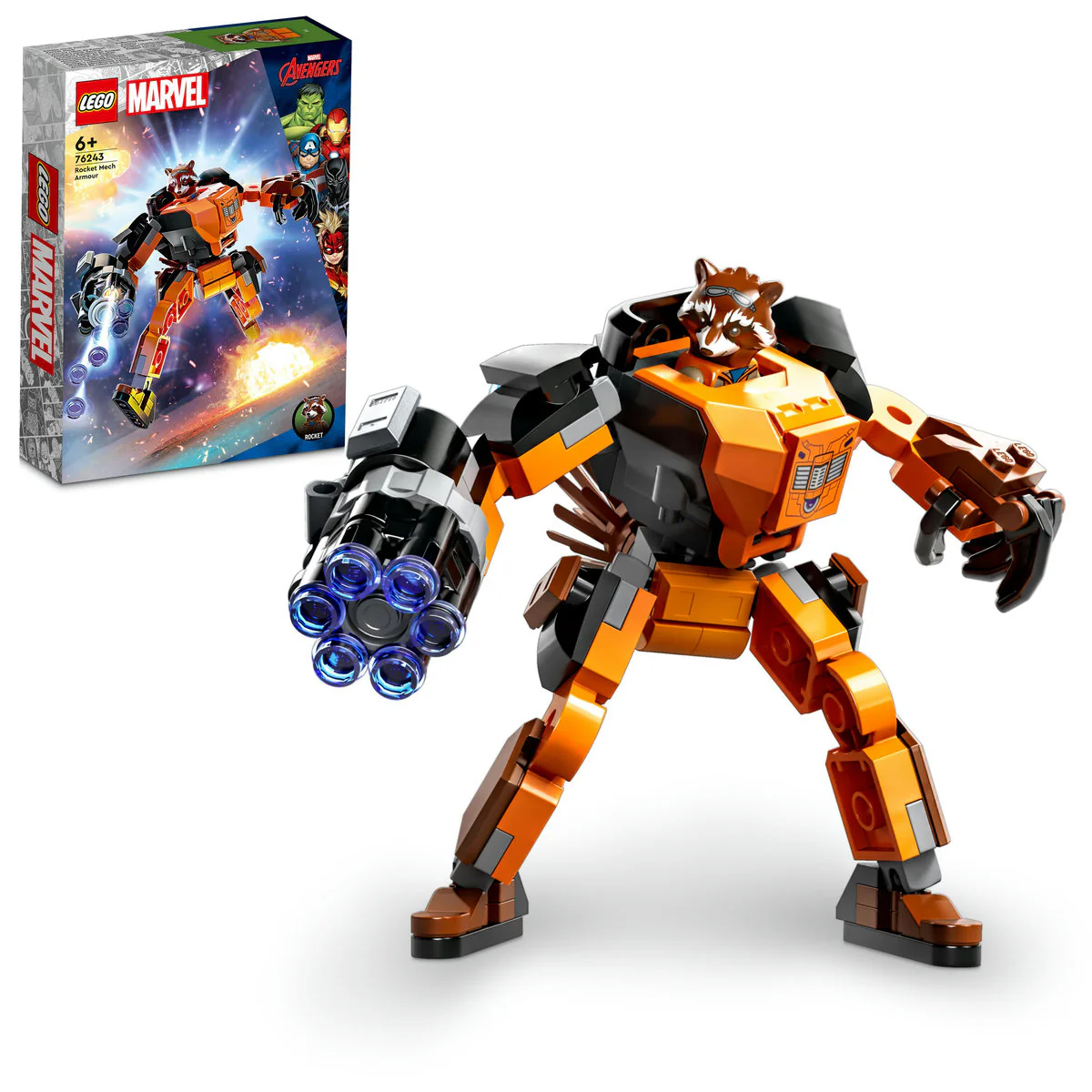 LEGO Marvel Rocket Mech Armour Building Toy 76243 - Image 4