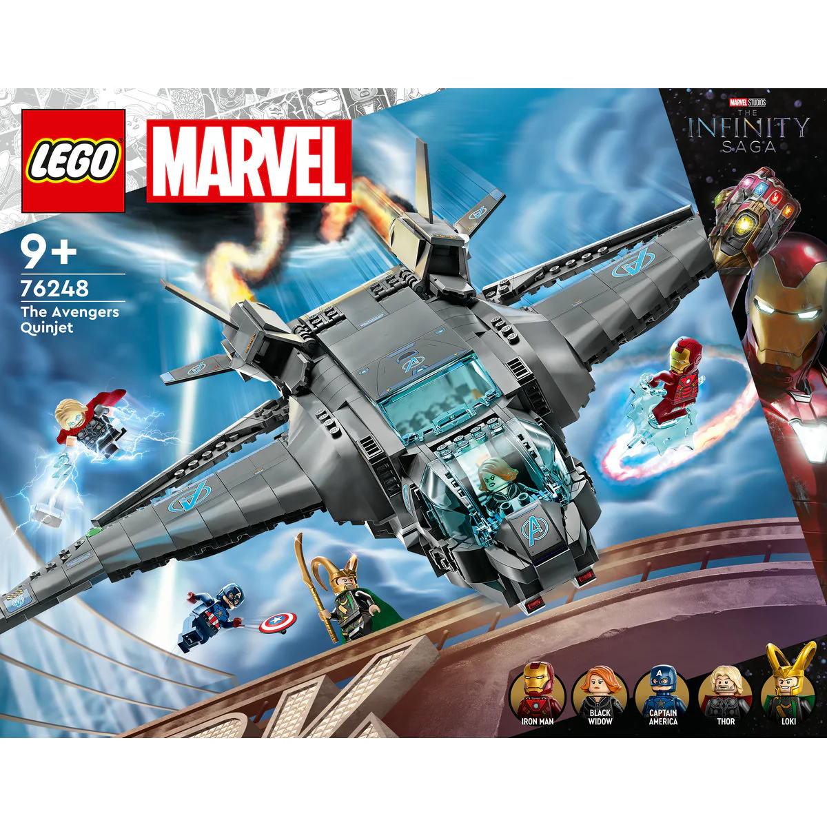 LEGO Marvel The Avengers Quinjet Building Toy 76248 - Image 2