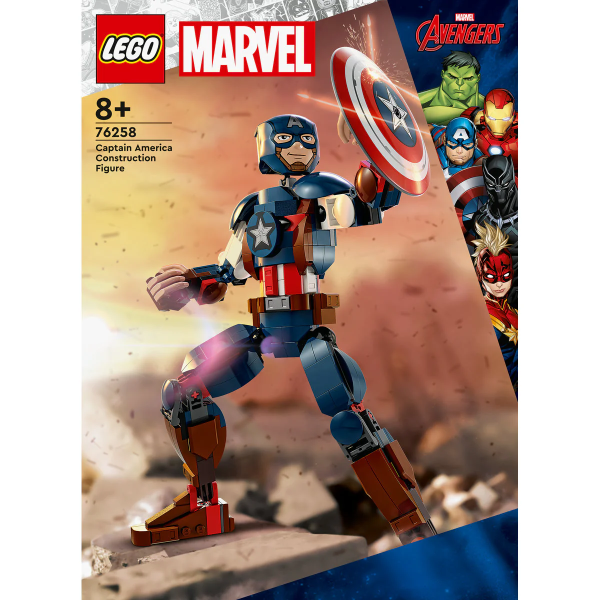 LEGO Marvel Captain America Construction Figure 76258 - Image 2