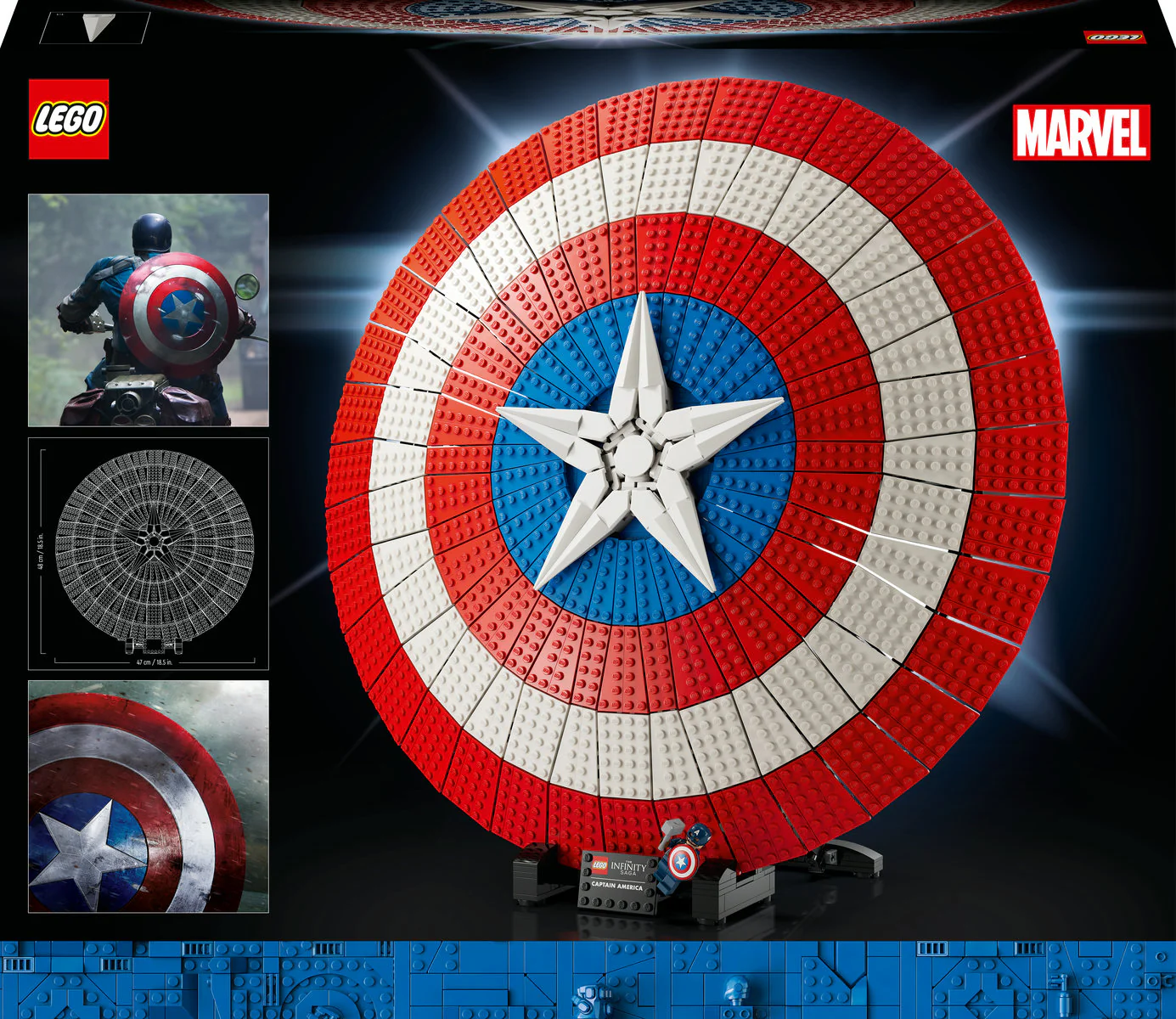 LEGO Marvel Captain America's Shield Set 76262 - Image 3
