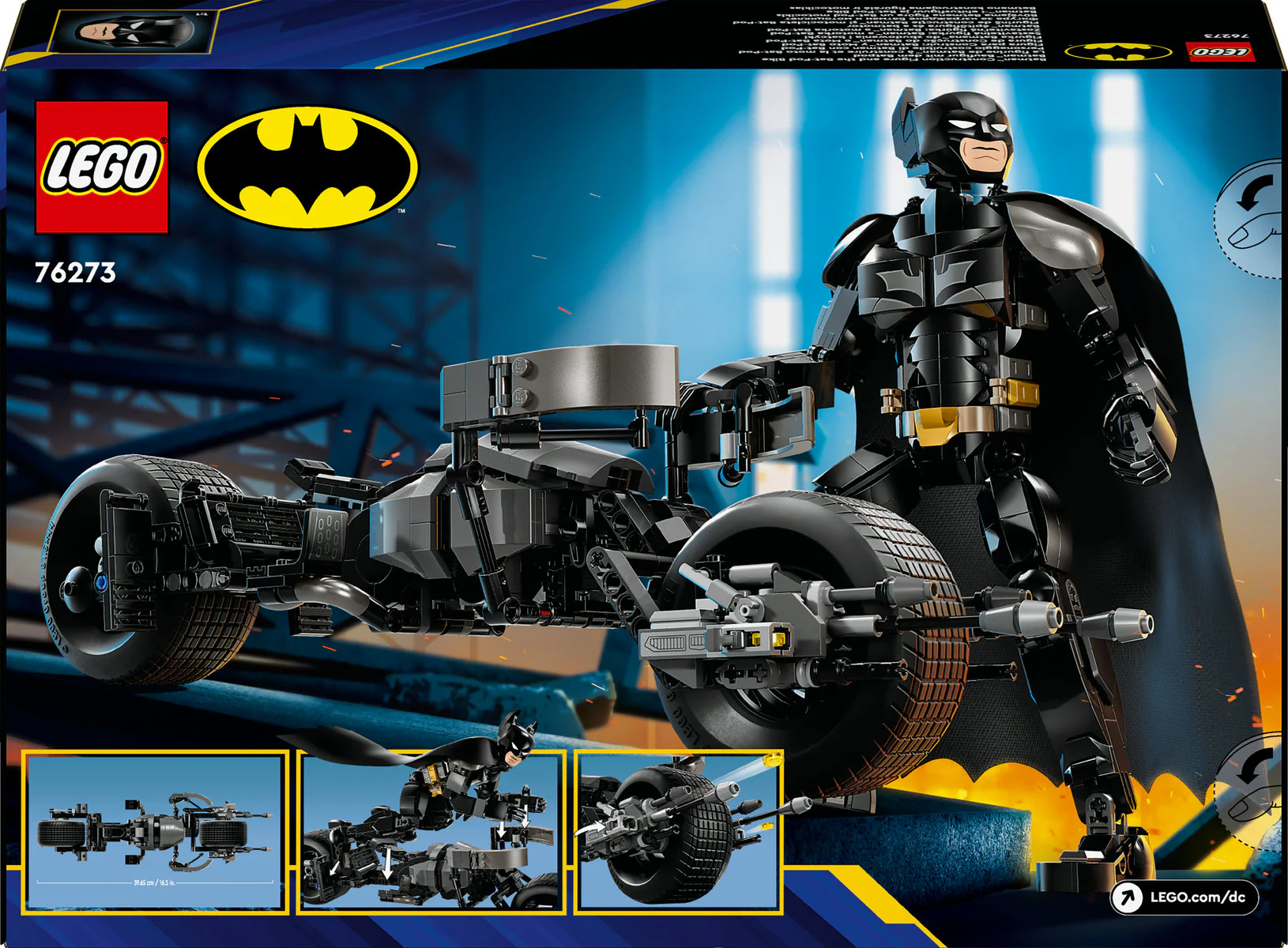 LEGO DC Batman: Batman Construction Figure & the Bat-Pod Bike 76273 - Image 3