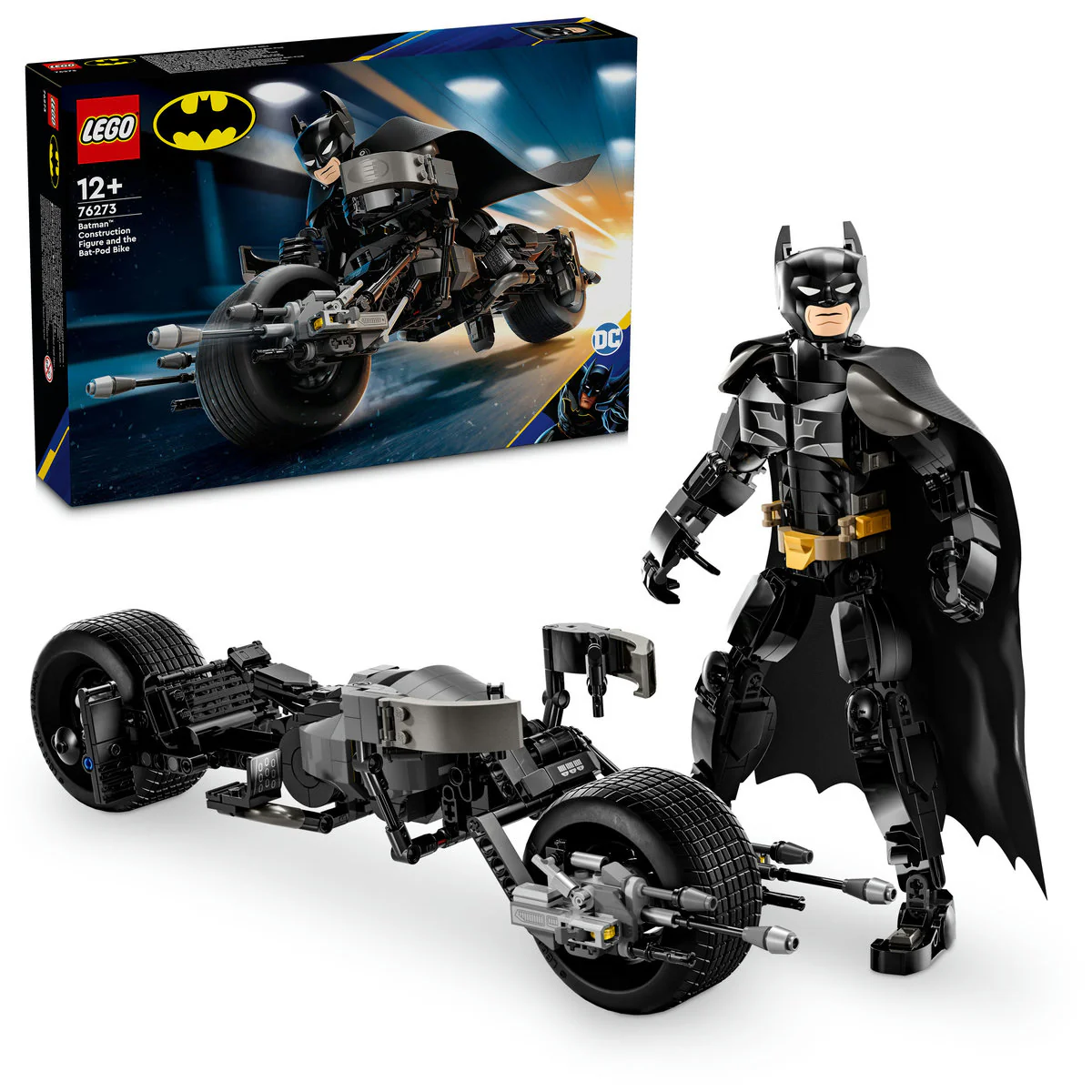 LEGO DC Batman: Batman Construction Figure & the Bat-Pod Bike 76273 - Image 4