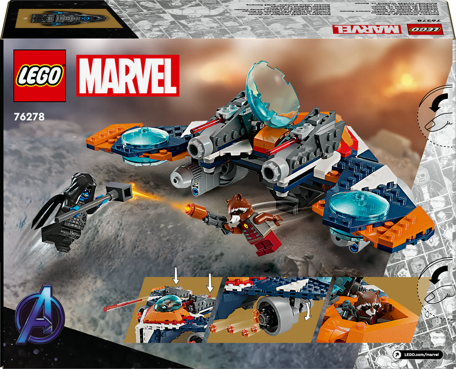 LEGO Marvel Rocket’s Warbird vs. Ronan Set 76278 - Image 3