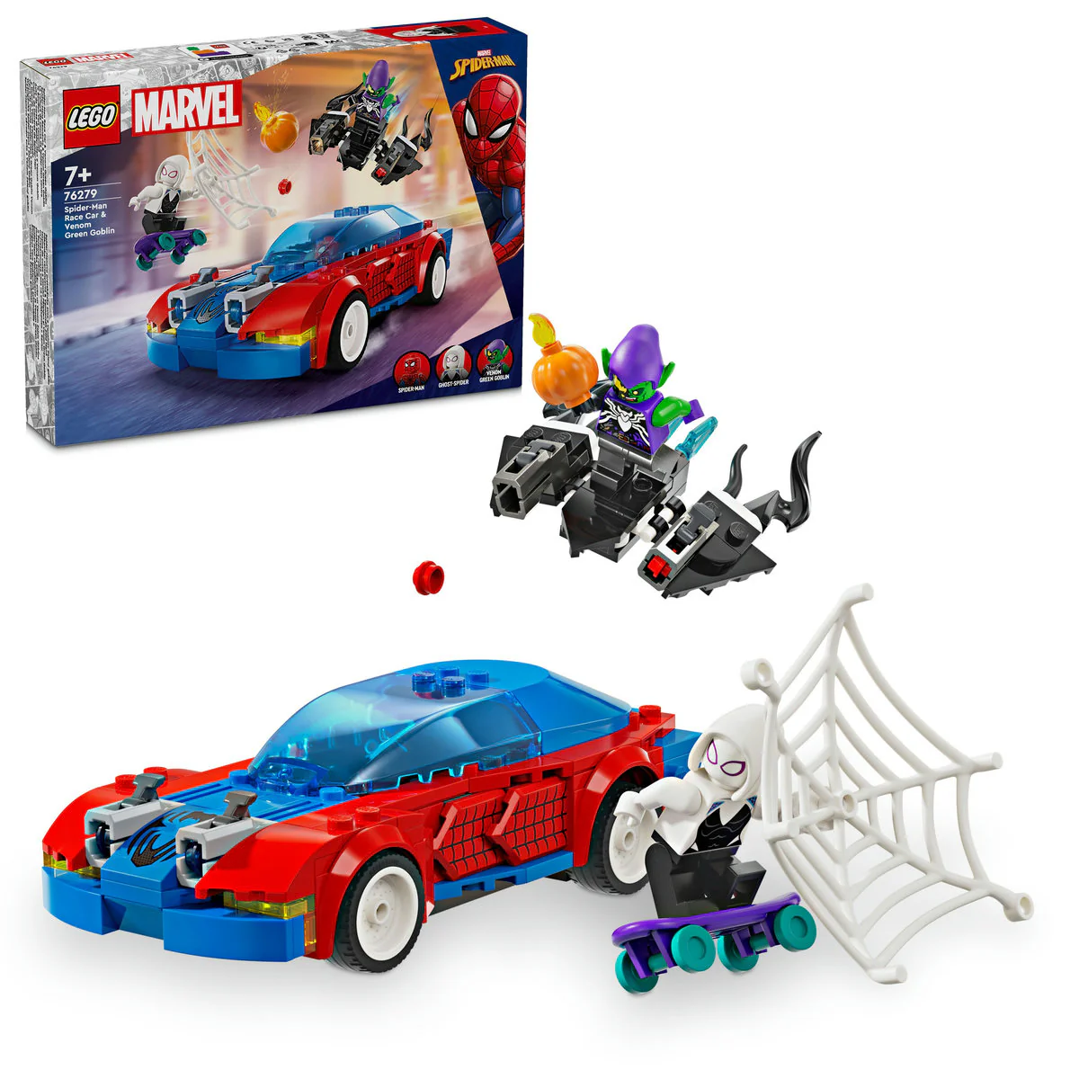LEGO Marvel Spider-Man Race Car & Venom Green Goblin 76279 - Image 4