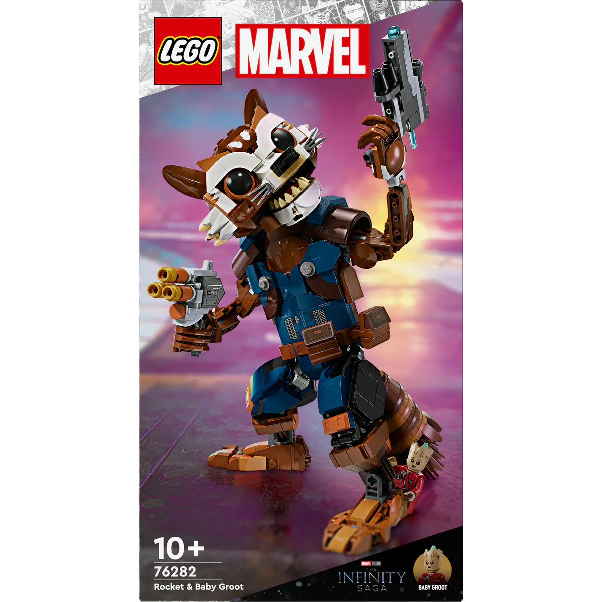 LEGO Marvel Rocket & Baby Groot Buildable Toy 76282 - Image 2