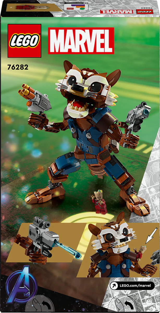 LEGO Marvel Rocket & Baby Groot Buildable Toy 76282 - Image 3