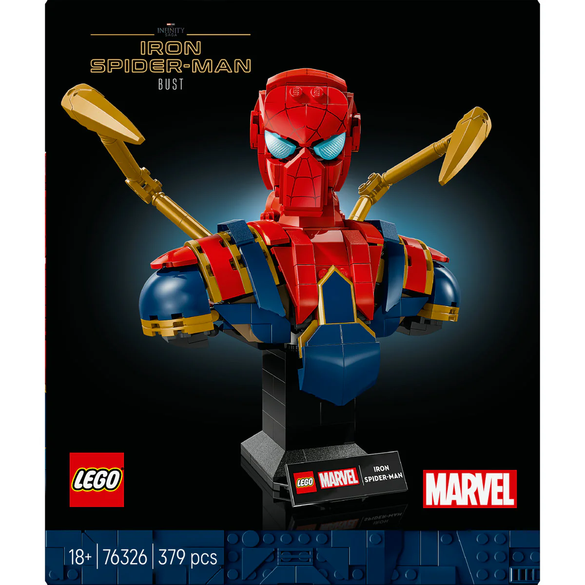 LEGO ǀ Marvel Iron Spider-Man Bust Collectible Adult Building Set 76326 - Image 3