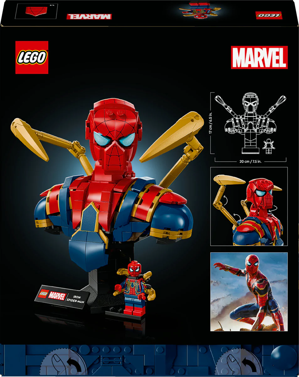 LEGO ǀ Marvel Iron Spider-Man Bust Collectible Adult Building Set 76326 - Image 4