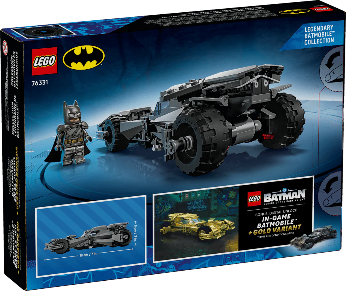 LEGO DC Batman v Superman Batmobile Car Toy 76331 - Image 3