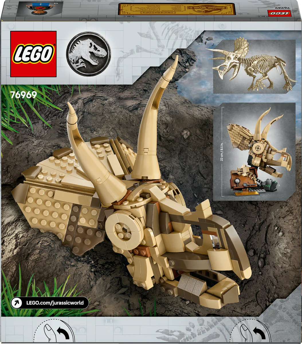 LEGO Jurassic World Dinosaur Fossils: Triceratops Skull 76969 - Image 3