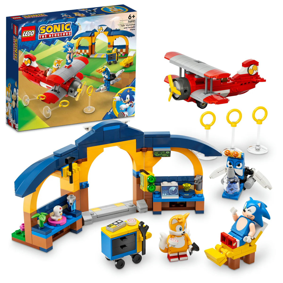 LEGO Sonic the Hedgehog Tails' Workshop and Tornado Plane 76991 - Image 4