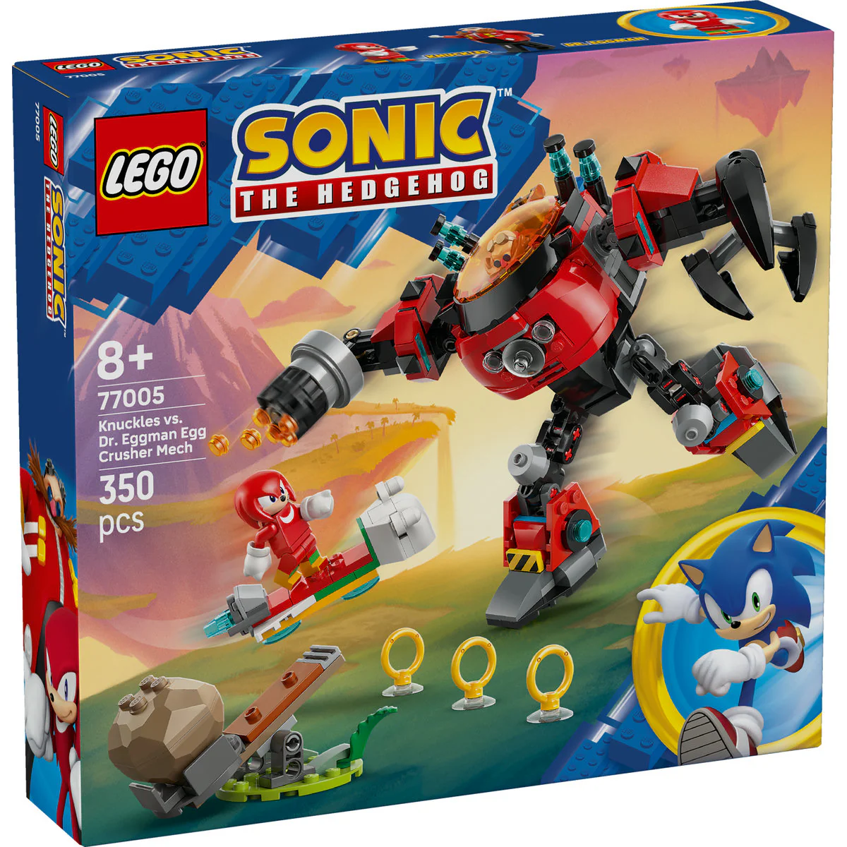 LEGO Sonic the Hedgehog Knuckles vs. Dr. Eggman Egg Crusher Mech 77005 - Image 2