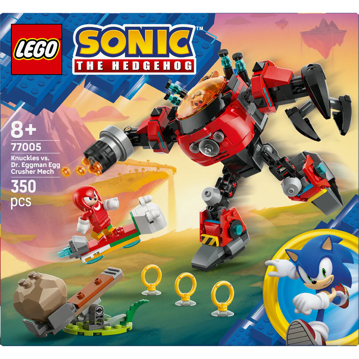 LEGO Sonic the Hedgehog Knuckles vs. Dr. Eggman Egg Crusher Mech 77005 - Image 3