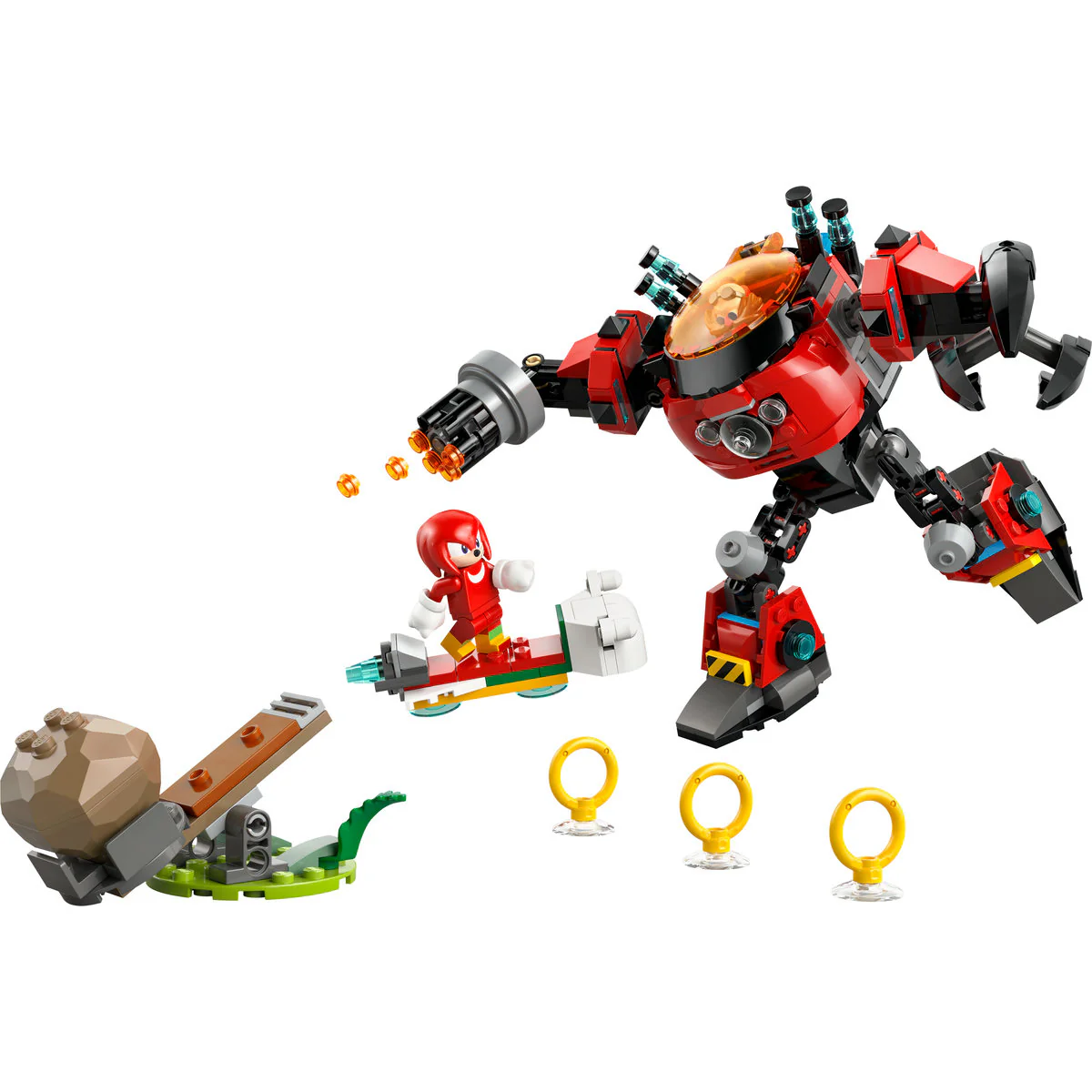 LEGO Sonic the Hedgehog Knuckles vs. Dr. Eggman Egg Crusher Mech 77005 - Image 6