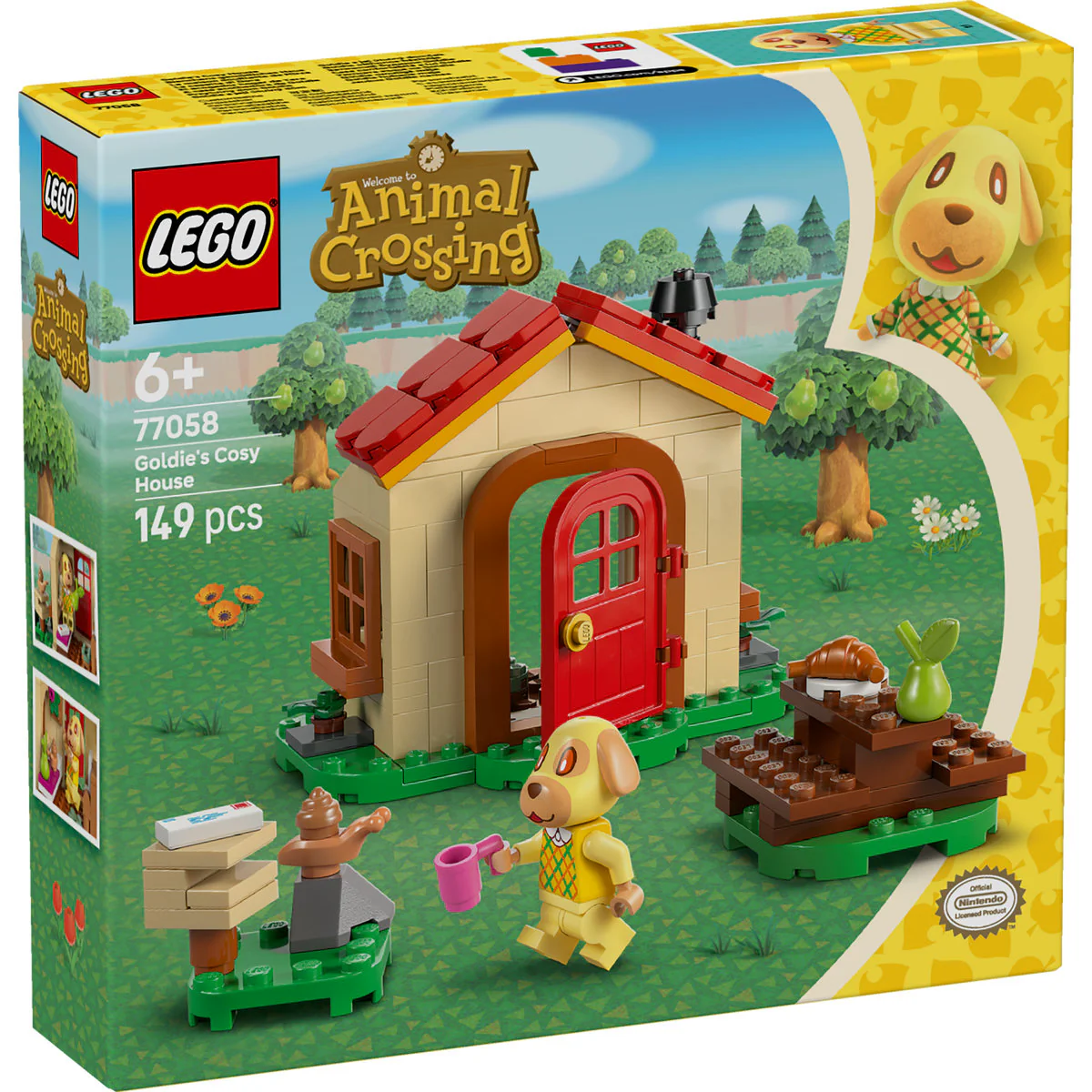 LEGO Animal Crossing Goldie’s Cosy House Toy 77058 - Image 2