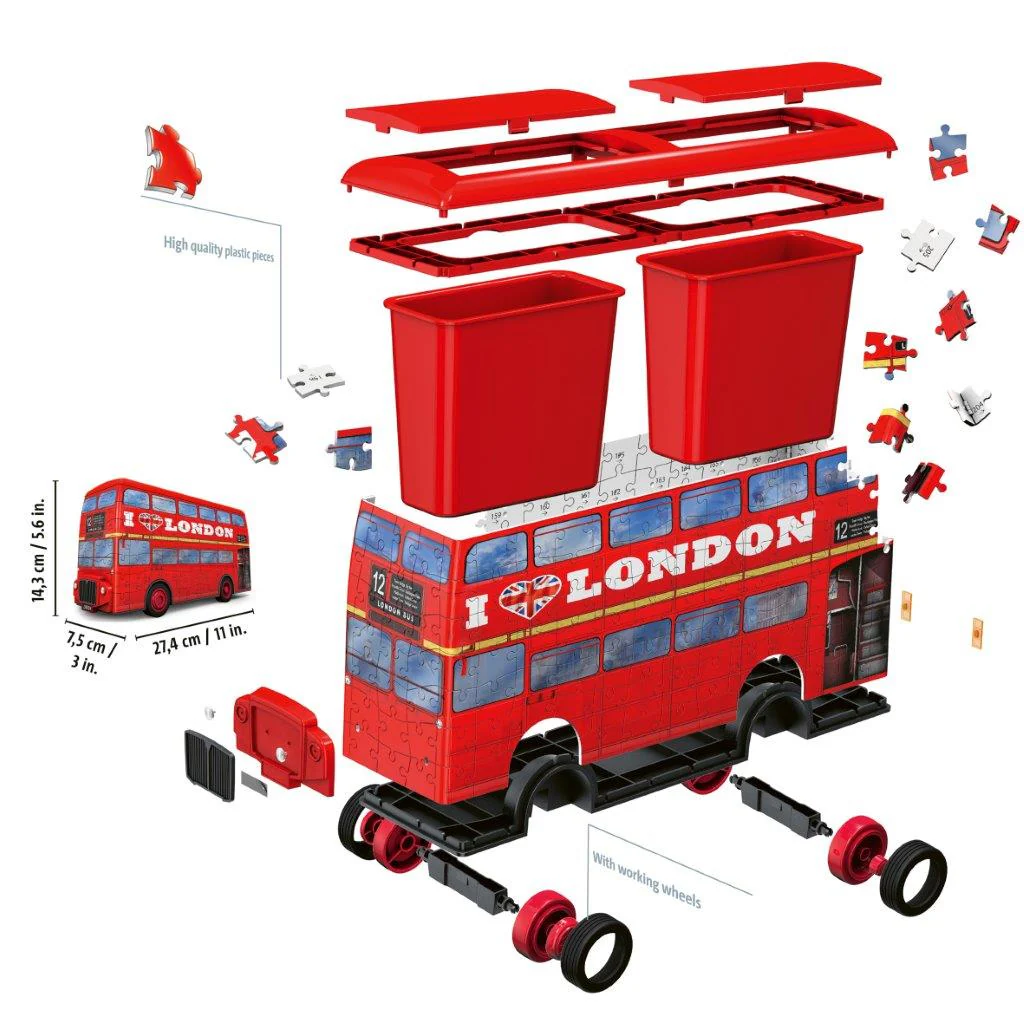 Ravensburger London Bus 216 Piece 3D Jigsaw Puzzle - Image 2