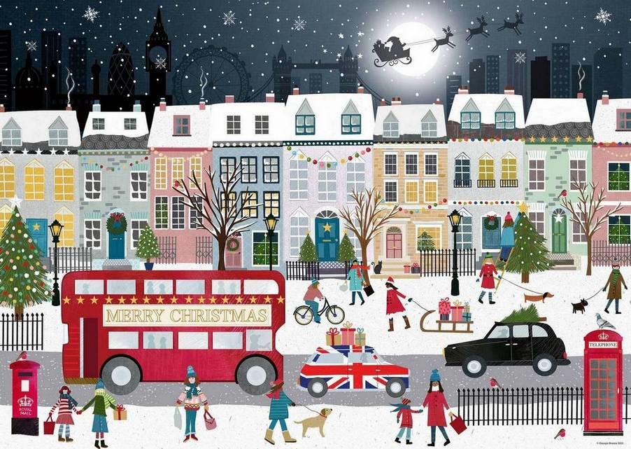 Ravensburger London's Christmas Spirit 1000 Piece Jigsaw Puzzle - Image 2