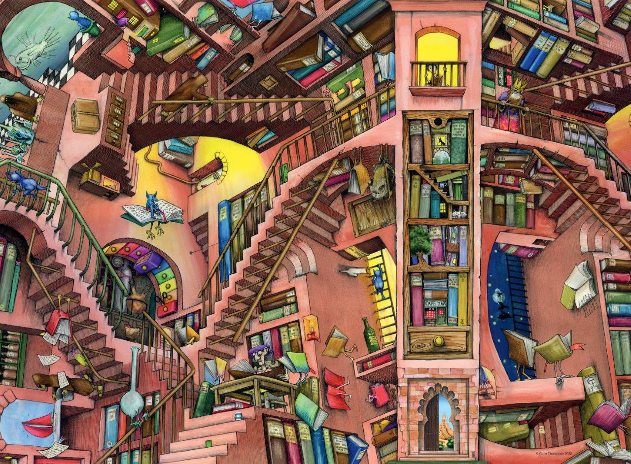 Ravensburger Ludicrous Library 500 Piece Jigsaw Puzzle - Image 2