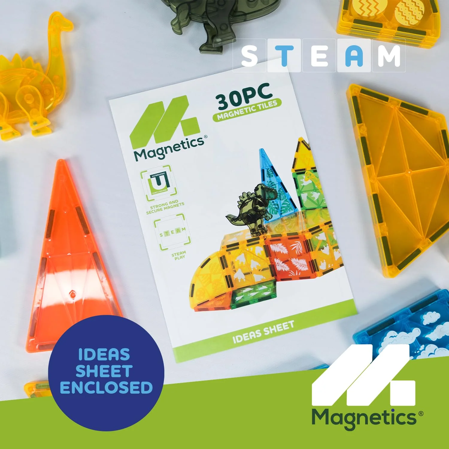 Magnetic Tiles Dino Set 30 Pcs - Image 2