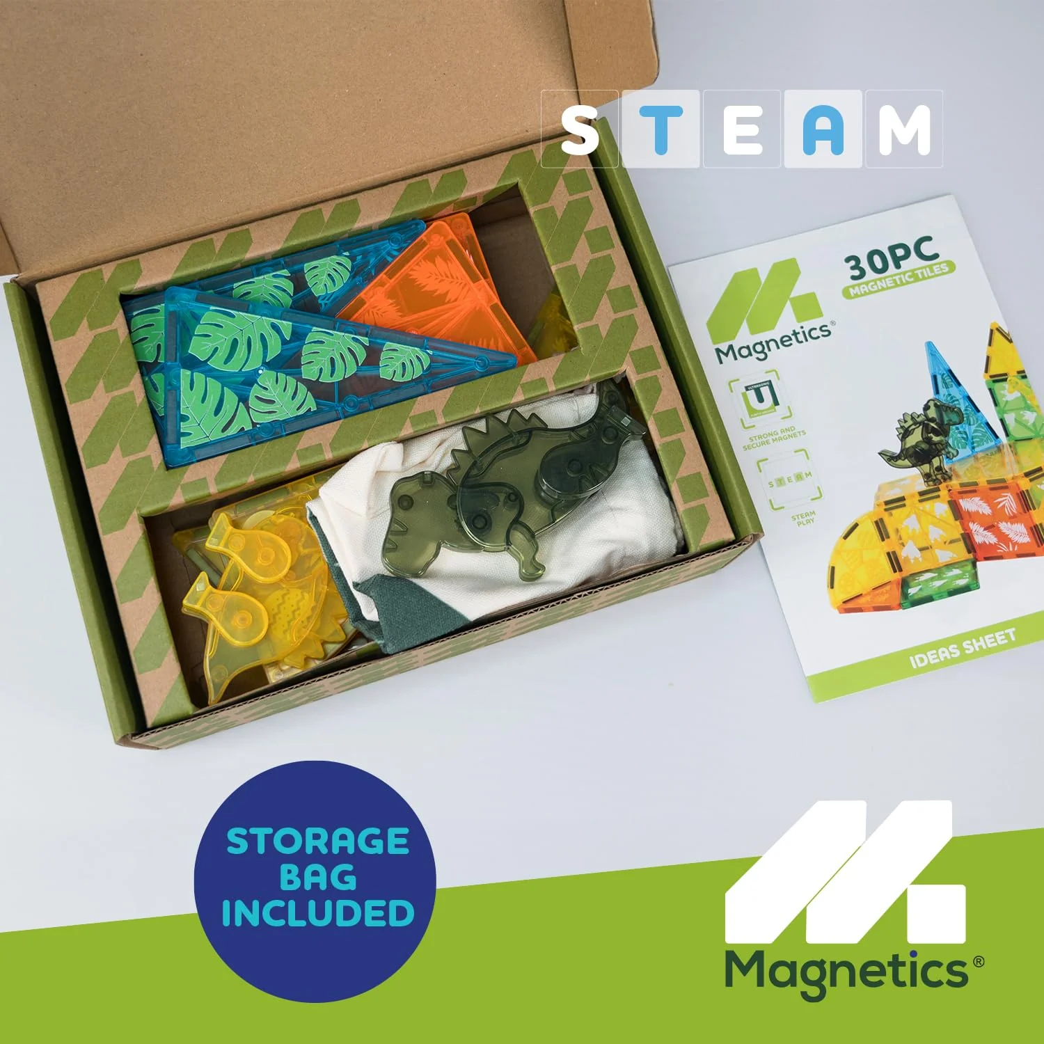 Magnetic Tiles Dino Set 30 Pcs - Image 4