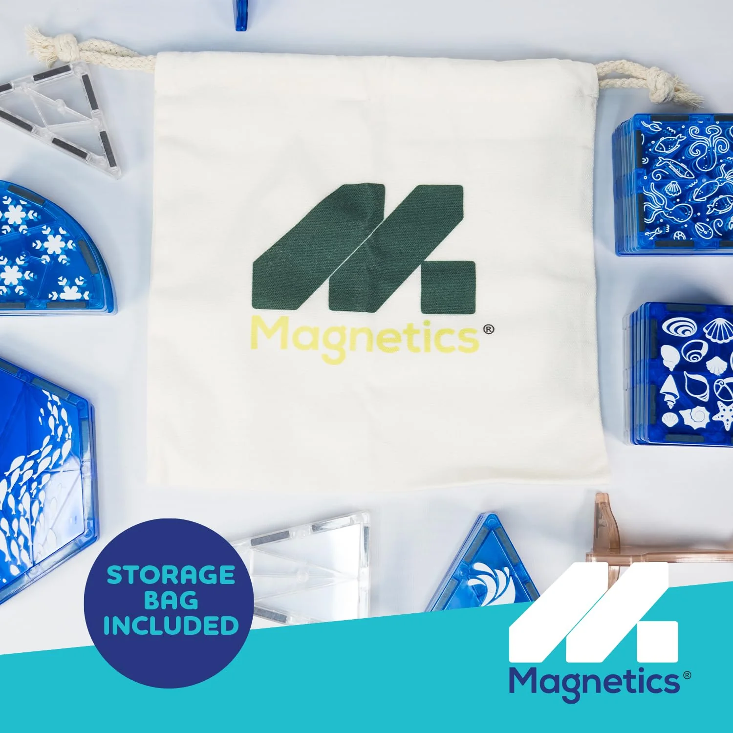 Magnetic tiles Sea Life Set 30 pcs - Image 5
